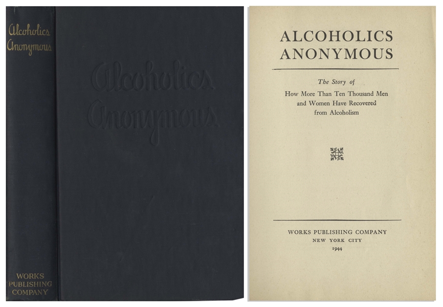 Alcoholics Anonymous ''Big Book'' First Edition, Sixth Printing